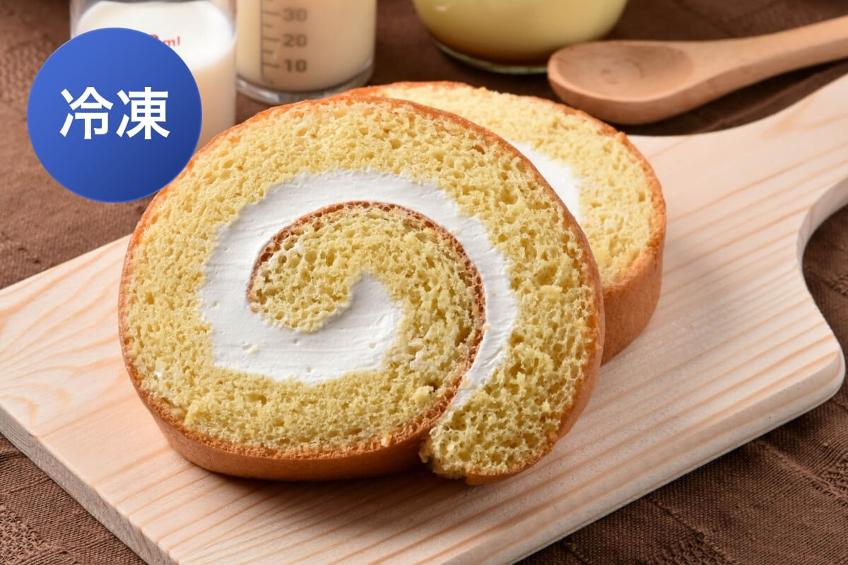 冷凍】竹田の豆乳ロールケーキ プレーン(カット)